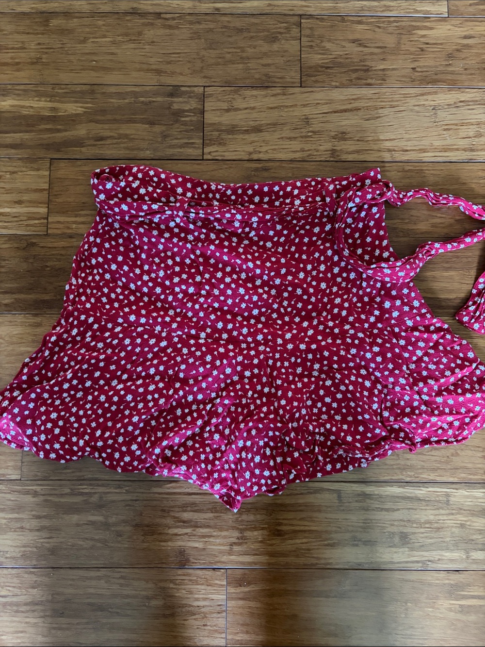 Zara Pink Floral Ruffle Skort